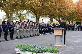 Commémoration du Centenaire de l'armistice de la Grande guerre par le préfet Olivier JACOB