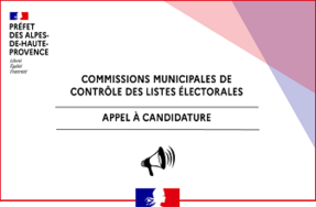 Commissions municipales de contrôle des listes électorales - Appel à candidature