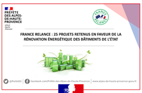 FRANCE RELANCE : 25 PROJETS RETENUS POUR LA RÉNOVATION ÉNERGÉTIQUE DES BÂTIMENTS DE L’ÉTAT