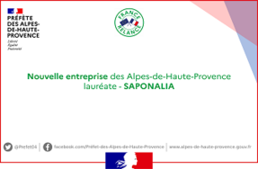 FRANCE RELANCE : Nouvelle entreprise des Alpes-de-Haute-Provence lauréate - SAPONALIA