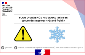 Plan d'urgence hivernal : mise en œuvre des mesures « Grand froid »