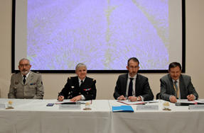 Signature d’une convention de soutien à la Garde nationale par l’entreprise l’Occitane