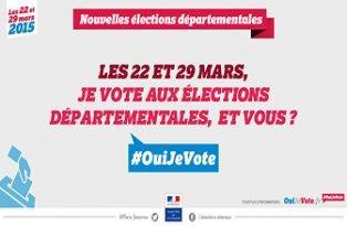 Nouvelles élections départementales 2015 #OuiJeVote