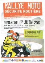 Rallye moto sécurité routière dimanche 1er juin 2014